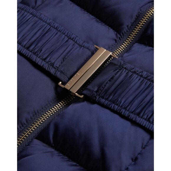 Ted Baker Aliciee Quilted Navy Belted Coat - Size 0/2 US - New with Tags - Picture 8 of 13